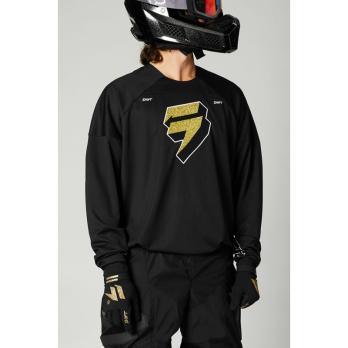 Мотоджерси Shift White Label Flak Jersey (Black/Gold, M, 2021 (26484-595-M))