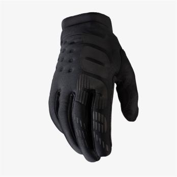 Мотоперчатки подростковые 100% Brisker Youth Glove (Black/Grey, XL, 2021 (10016-057-07))