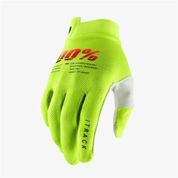 Мотоперчатки подростковые 100% ITrack Youth Glove (Fluo Yellow, XL, 2021 (10015-004-07))