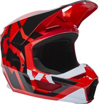 Мотошлем Fox V1 Lux Helmet (Flow Red, S, 2022 (28001-110-S))