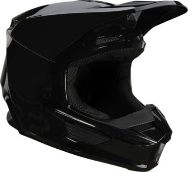 Мотошлем Fox V1 Plaic Helmet (Black, S, 2022 (26575-001-S))