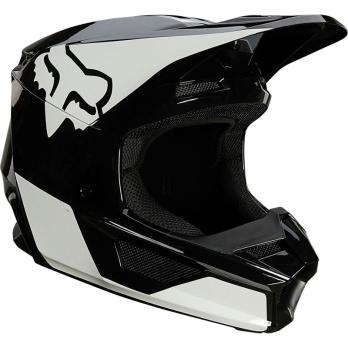 Мотошлем Fox V1 Revn Helmet (Black/White, XS, 2021 (25819-018-XS))