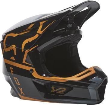 Мотошлем Fox V2 Merz Helmet (Black/Gold, M, 2022 (28033-595-M))