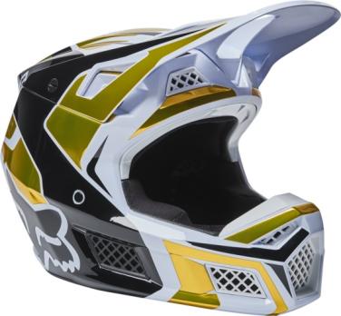 Мотошлем Fox V3 RS Mirer Helmet (White/Black, XL, 2022 (28026-058-XL))
