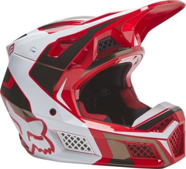 Мотошлем Fox V3 RS Mirer Helmet (Flow Red, XL, 2022 (28026-110-XL))