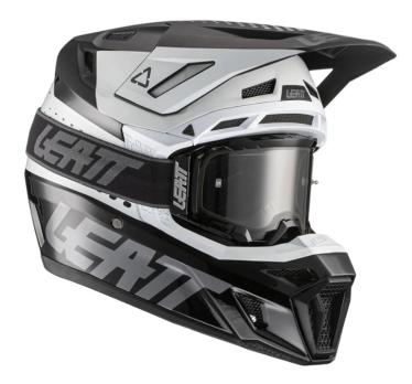 Мотошлем Leatt Moto 8.5 Helmet Kit (Black/White, XL, 2022 (1022010324))