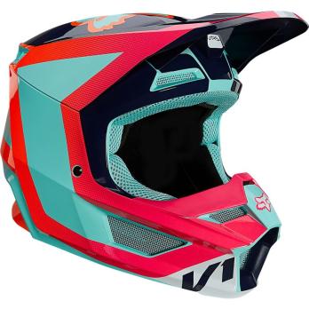 Мотошлем подростковый Fox V1 Voke Youth Helmet (Aqua, YS, 2021 (27250-246-YS))
