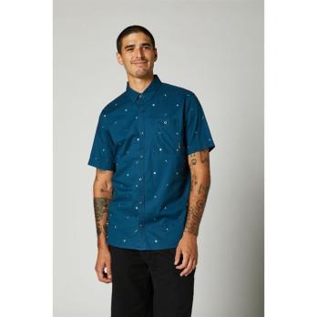 Рубашка Fox Decrypted SS Woven (Dark Indigo, M, 2021 (27693-203-M))