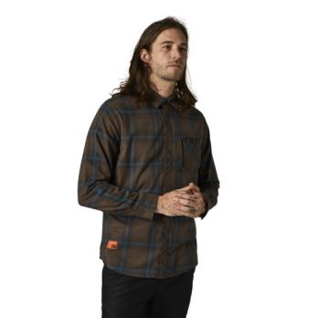 Рубашка Fox Gamut Stretch Flannel (Dirt, L, 2021 (28337-117-L))
