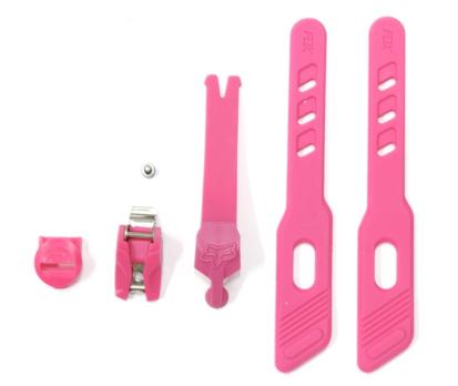 Стрепы к мотоботам Fox Comp Women Strap/Pass/Buckle Kit  (Black/Pink, OS, 2020 (25243-285-OS))