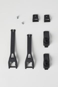 Стрепы к мотоботам с застежками Fox Comp Kids Strap/Lever Kit (Black, OS, 2022 (25245-001-OS))