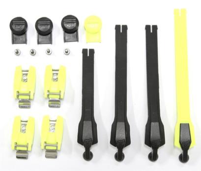 Стрепы к мотоботам с застежками Fox Instinct Strap/Buckle/Pass Kit (Flow Yellow, OS, 2022 (20365-130