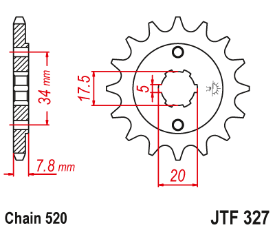 Звезда ведущая JTF327 14