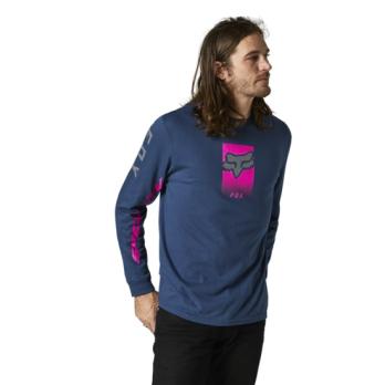 Футболка Fox Dier LS Tee (Dark Indigo, XL, 2021 (28334-203-XL))