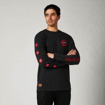 Футболка Fox Nobyl LS Tee (Black, XL, 2021 (28547-001-XL))