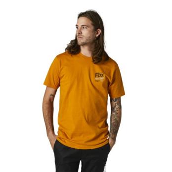 Футболка Fox Pushin Dirt SS Premium Tee (Gold, L, 2021 (28324-200-L))