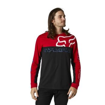 Футболка Fox Skew LS Crew (Flame Red, XL, 2021 (28335-122-XL))