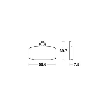 Колодки тормозные передние Racing GP Ohvale Husqvarna TC 85 14-18, KTM SX 85 12-18 SBS Sintered Дани