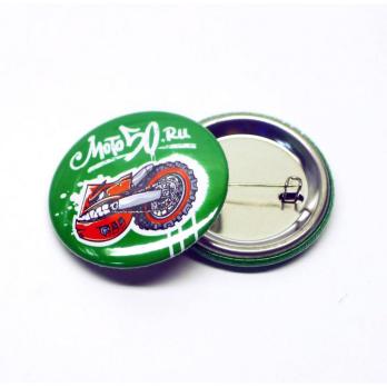 Значок Мото50 37мм Зеленый