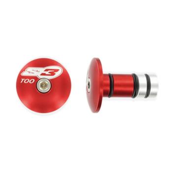 Заглушки на руль (barend) красный