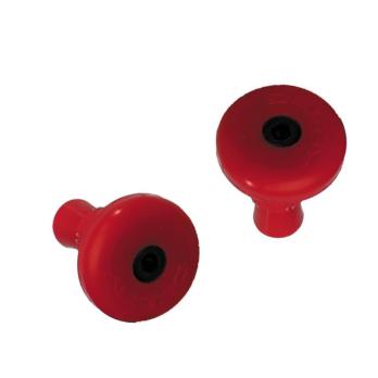 Заглушки на руль (barend) пластиковые красные