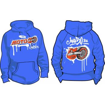 Толстовка Мото50 синяя