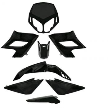 Набор пластика на мопед Derbi DRD Racing 2006-2010 Черный