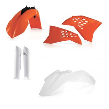 Комплект пластика KTM EXC/EXC-F 08-11 Replica 2011 Оранжево-белый