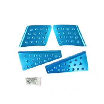 Комплект алюминиевых накладок против скольжения синий MBK Nitro Yamaha Aerox