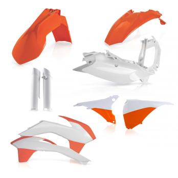 Комплект пластика KTM EXC/EXC-F Replica 2015 - Бело-оранжевый