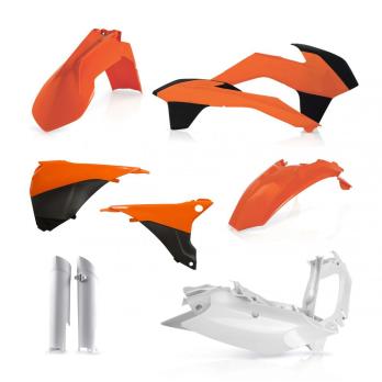 Комплект пластика KTM EXC/EXC-F Replica 2014 Оранжево-белый