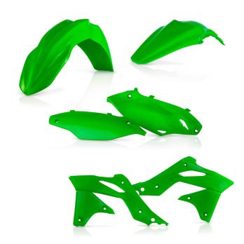 Комплект пластика Kawasaki KX 250 F 13-16 флюоресцентно-зеленый