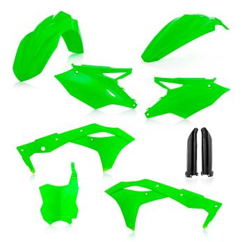 Комплект пластика Kawasaki KX 250 F 18-19 - Зеленый флуоресцентный