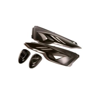 Комплект бокового пластика с передними слайдерами BCD на Yamaha Slider - Черный