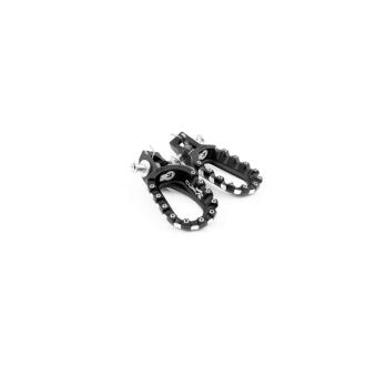 Подножки комплект HardRock Curve - Deep Low KTM / Husqvarna TPI 17-19 Алюминий - Черный