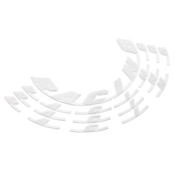 WHITE RACING RIM STICKER KIT 6130999910028