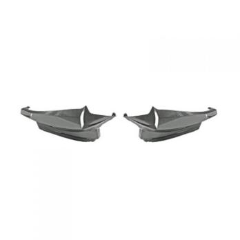 Элемент пластика боковинки полика лыжи на Yamaha Bws Booster 2004 имитация карбона