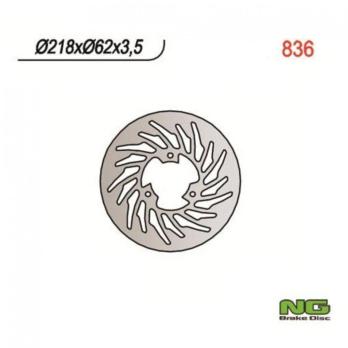 Диск тормозной задний Ø218 мм Yamaha DT 50 XT 125 Malaguti