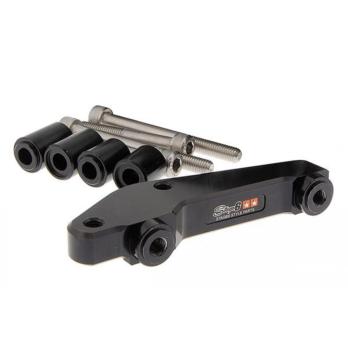 Адаптер 4х-поршневого тормозного суппорта R/T Stage6 на скутера черный