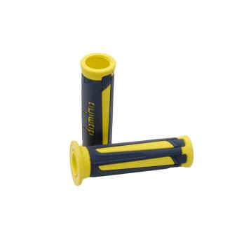 Грипсы открытые 120 мм A350 черный/антрацитовый жёлтый