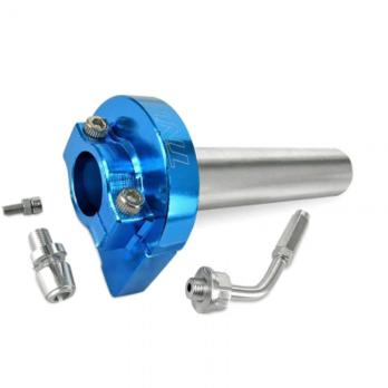 Ручка газа короткоходная универсальная Алюминий [Синий]