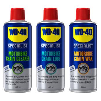 Полный комплект по уходу За цепью мотоцикла WD-40