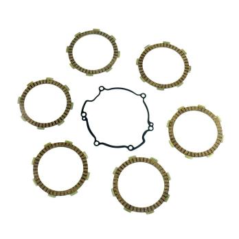 Набор дисков сцепления фрикционных / Прокладка крышки сцепления Kawasaki KX80/85/100 98-2015, Suzuki