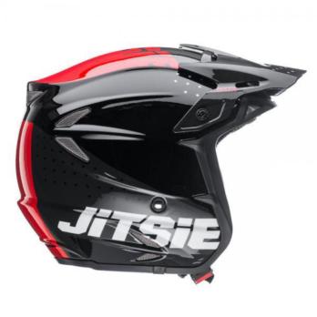Шлем HT2 Data Fibreglass размеры XS-XXL Черный / Красный
