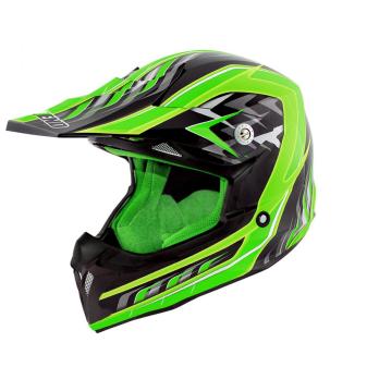 Шлем кроссовый  TX696 Black/Green