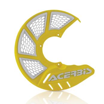 Защита переднего тормозного диска X-Brake 2.0 Вентилируемая Желтый / Белый
