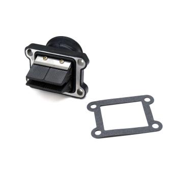 Впускной коллектор с клапаном Ø 34 Derbi Senda двойная призма с карбоновыми лепестками