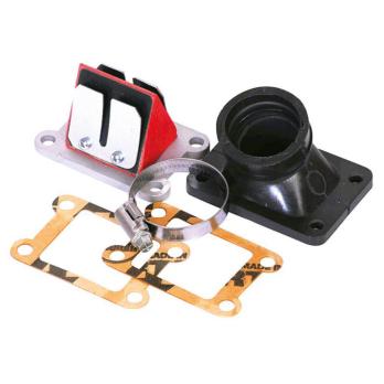 Лепестковый клапан с патрубком Derbi Senda Ø 26-28