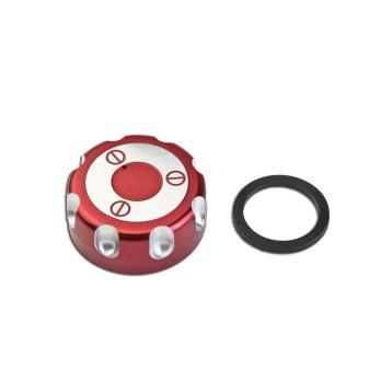 Крышка бензобака алюминиевая красная Derbi Senda