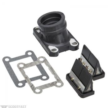 Клапан впускной W-type с патрубком AM6 - Derbi Ø28-30mm